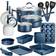 NutriChef - Cookware Set with lid 20 Parts