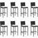 vidaXL 3095406 Outdoor Bar Set, 1 Table incl. 8 Chairs
