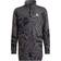 adidas Future Icons Hybrid Animal Print Cotton Loose Halfzip Dress - Grey Six /Black /White