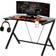 Homcom Gaming Desk with Steel Frame Black, 1080x660x770mm