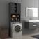 vidaXL Washing machine cabinet gray high gloss