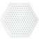 Hama Beads Midi Bead Plate Hexagon 381223