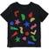 Stella McCartney Kid's Cotton Shape Print T-shirt - Black w Print/Glitter