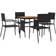 vidaXL 3120093 Patio Dining Set, 1 Table incl. 4 Chairs