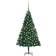 vidaXL Artificial with LEDs&Ball Set White 180 cm PVC Christmas Tree 180cm