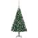vidaXL Artificial with LEDs&Ball Set White 180 cm PVC Christmas Tree 180cm