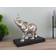Geko Elephant on Plinth Figurine 18.2cm