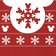 Disney Kid's Snowflake Silhouette Christmas Jumper - Red