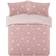 Star Printed Patterned Thermal Teddy Fleece Duvet Cover 53.9x78"