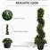 OutSunny Spiral Topiary Trees Set of 2 Artificial Plant 2pcs