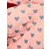 Rice Velvet Quilt with Hearts in Pink & Gendarme Blue 55.1x86.6"