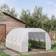 OutSunny Polytunnel Greenhouse 4x3m Stainless steel Plastic