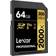 LEXAR Professional SDXC Class 10 UHS-II U3 V90 300/260 MB/s 64GB (2000x) (2-Pack)