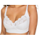 Yours Cotton Lace Trim Non-Padded Non-Wired Bralette - White
