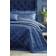 Catherine Lansfield Art Deco Pearl Bedspread Blue (230x220cm)