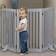 Relaxdays Safety Gate for Children & Pet Retractable with Feet and Floor Protectors