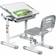 Costway Adjustable Kid's Desk Chair Set with Lamp & Bookstand