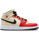Nike Air Jordan 1 Mid SS GS - Muslin/Black/White/Chile Red