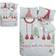 Catherine Lansfield Christmas Hanging My Gnomies Duvet Cover Grey, Red (200x200cm)