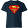DC Comics Kid's Justice League Superman Logo T-shirt - Navy