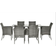 OutSunny 861-071V70GY Patio Dining Set, 1 Table incl. 6 Chairs