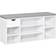 Homcom Cabinet White/Grey Storage Bench 101x47.5cm
