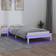 vidaXL Solid Wood Bed with LEDs 90x190cm