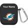 Artinian Miami Dolphins Personalized AirPods Case Cover