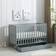 MCC Direct Grey Wooden Baby Cot Bed & Rollaway Drawer & Aloe Vera Water Repellent Mattress 26x48"