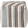 Homescapes Stripe Cube Square Foot Stool 40cm