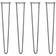 SkiSki legs Hairpin Crude Steel Table Leg 71cm 4pcs