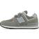 New Balance Kid's 574 Core Hook & Loop - Grey with White