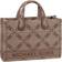Michael Kors Gigi Small Empire Logo Jacquard Messenger Bag - Natural/Luggage