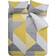 Catherine Lansfield Larsson Geo Duvet Cover Grey, Yellow, Blue, Pink (200x200cm)