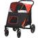 Pawhut One Click Foldable Pet Stroller with Shock Absorber Universal Front Wheels 65x100cm