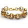Jewelco London Belcher Bracelet - Gold/Transparent