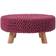 Homescapes Plum Large Knitted on Foot Stool