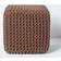 Homescapes Cotton Knitted Cube Pouffe