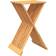 vidaXL Solid Wood Teak Folding Seating Stool