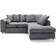 Abakus Direct Jumbo Cord L Shaped Sofa 212cm 3 Seater