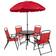 Flash Furniture Nantucket Patio Dining Set, 1 Table incl. 4 Chairs