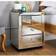 Furniturebox Italian Grey Bedside Table 39x44cm