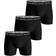 Björn Borg Solid Essential Shorts 3-pack - Black