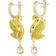 Swarovski Swan Iconic Swan Drop Earrings - Gold/Yellow/Transparent