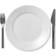 Royal Copenhagen White Fluted Dinner Plate 22cm