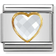 Nomination Composable Classic Multifaceted Heart Link Charm - Silver/Gold/White