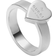 Gucci Trademark Heart Pendant Ring - Silver