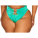PrettyLittleThing Plus Hammered Trim Bikini Bottoms - Green