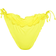 PrettyLittleThing Frill Edge Ruched Back Bikini Bottoms - Yellow