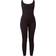 PrettyLittleThing Tall Structured Contour Ribbed Scoop Neck Jumpsuit - Black